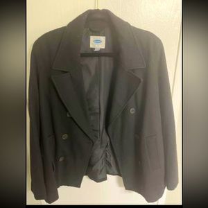 Black Pea Coat Old Navy Size L